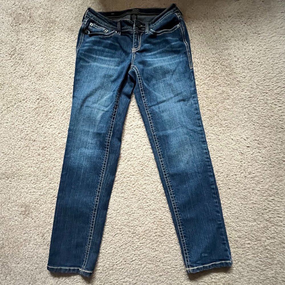 a.n.a Petite Womens Blue Jeans 4P